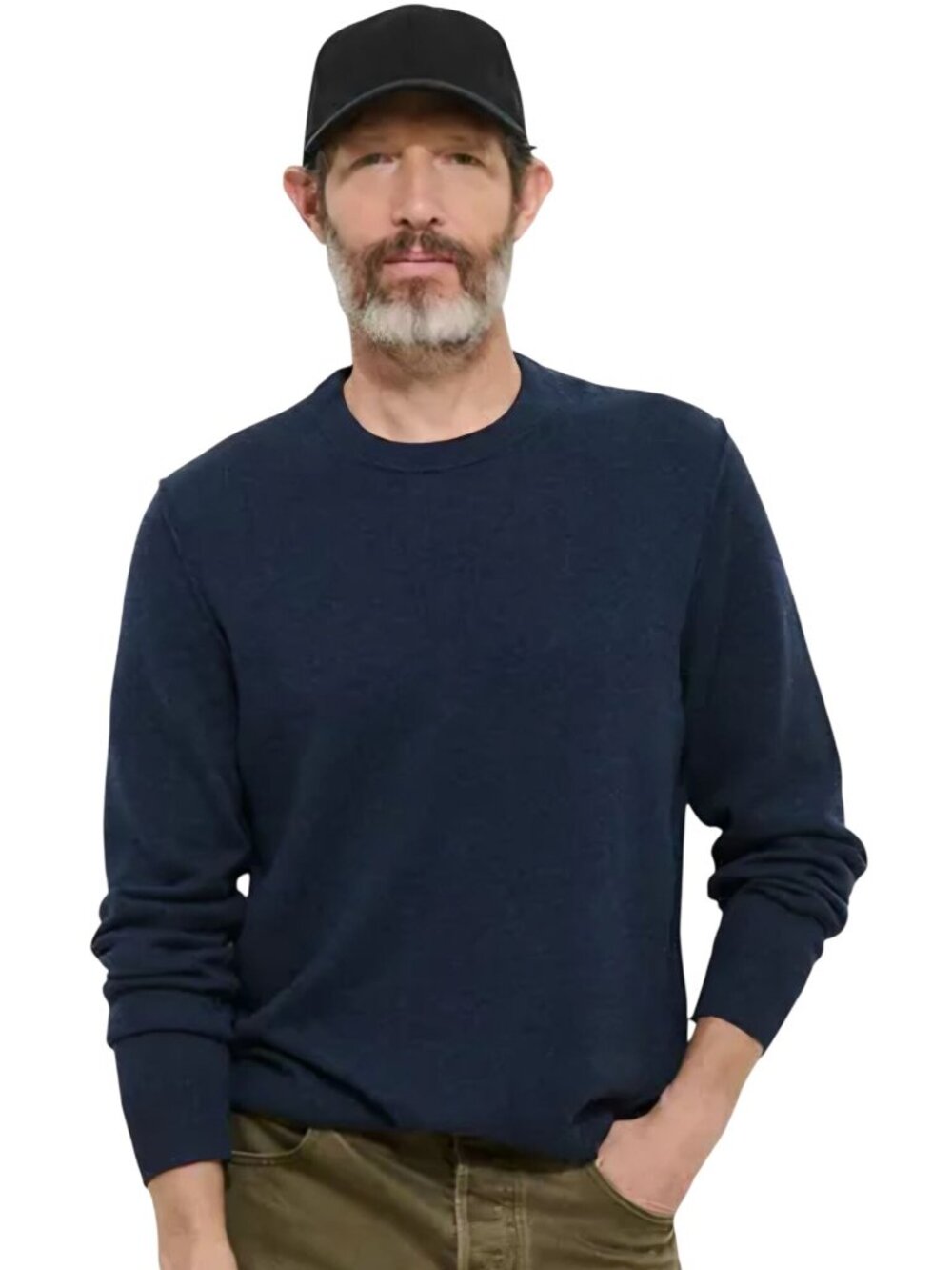 Alex Mill Reverse Seam Crewneck Sweater Heather Navy Sustainable Size XXL